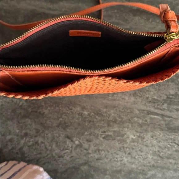 Madewell Red Braided Crossbody Bag - Picture 2 of 6